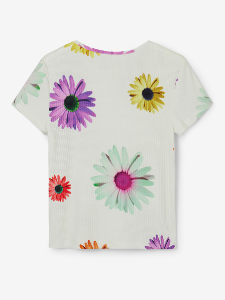 Desigual Desigual Danerys fehér virágos lány póló Desigual Danerys virágos lány póló