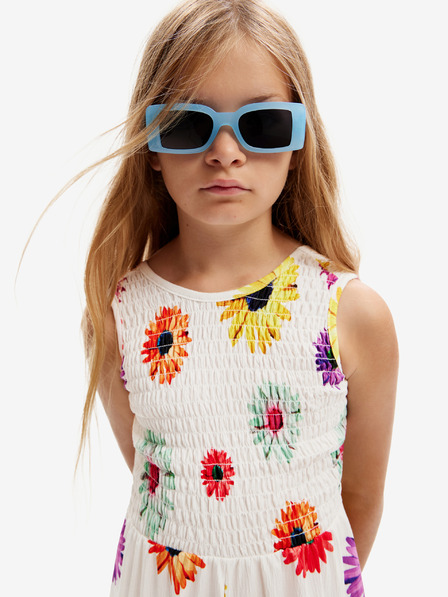 Desigual Desigual Delia Fehér lány virágos pulóver