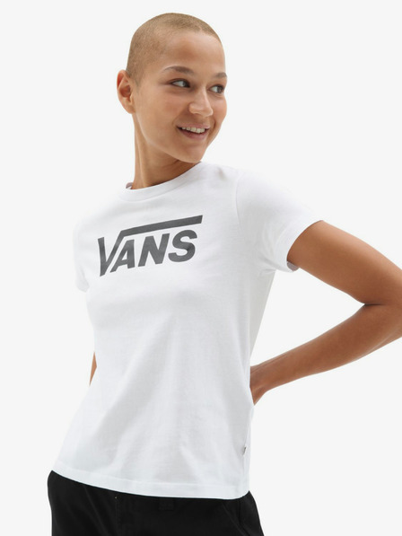 Vans Fehér női nyomtatott Vans Flying V Crew póló