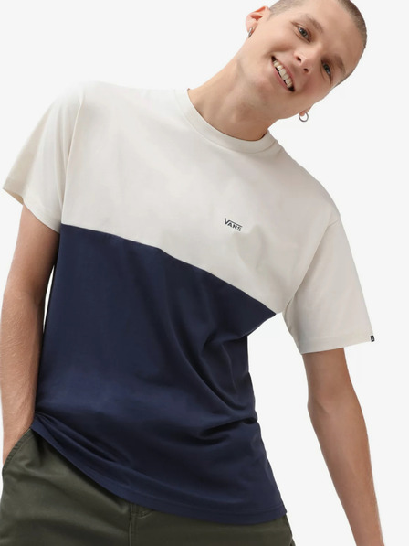 Vans Krémszínű és kék férfi VANS Colorblock póló