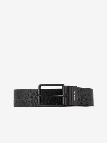 Armani Exchange Fekete férfi bőröv Armani Exchange