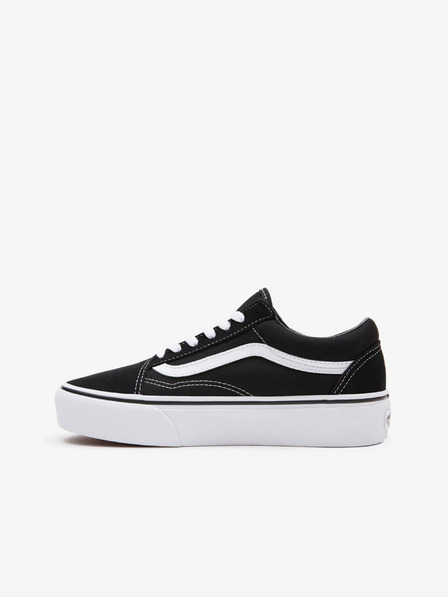 Vans Fekete szarvasbőr platform tornacipő VANS Old Skool