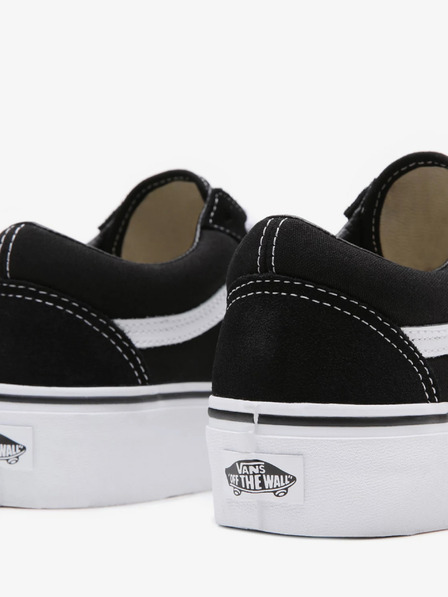 Vans Fekete szarvasbőr platform tornacipő VANS Old Skool