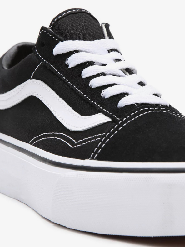 Vans Fekete szarvasbőr platform tornacipő VANS Old Skool