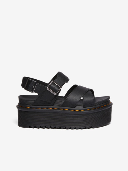 Dr. Martens Fekete női Dr. Martens Voss Ii Quad platform szandálok