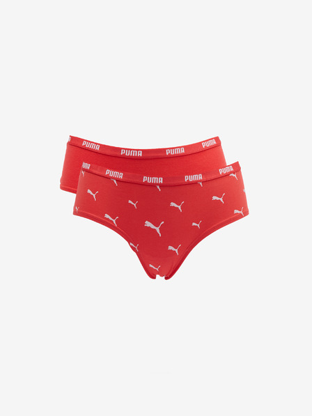 Puma Két darabos női nadrágkészlet piros Puma Cat Logo nadrágból