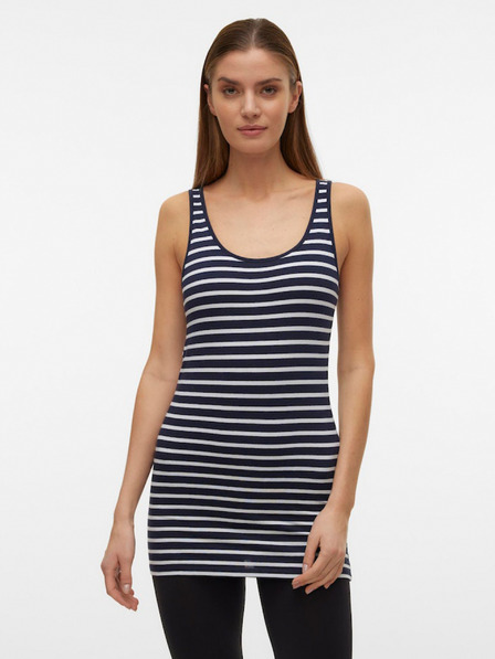 Vero Moda Kék-fehér női csíkos basic páncélos top Vero Moda Maxi