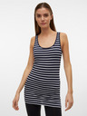 Vero Moda Kék-fehér női csíkos basic páncélos top Vero Moda Maxi