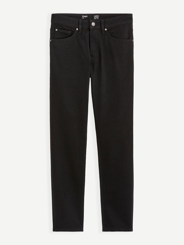 Celio Fekete férfi egyenes szabású Celio farmernadrág