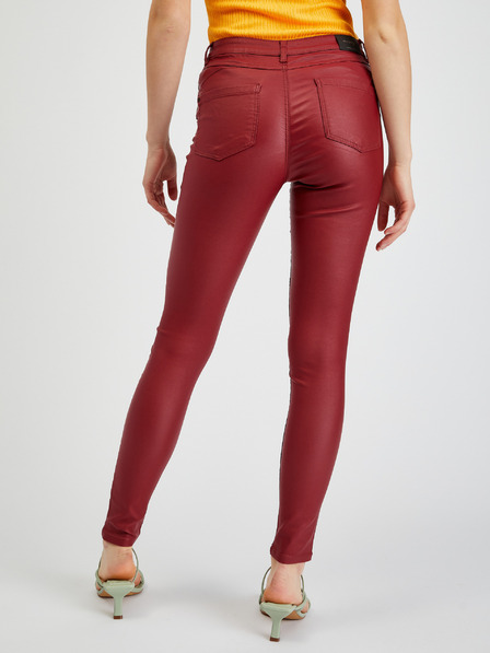 Orsay ORSAY bordó női skinny fit nadrág