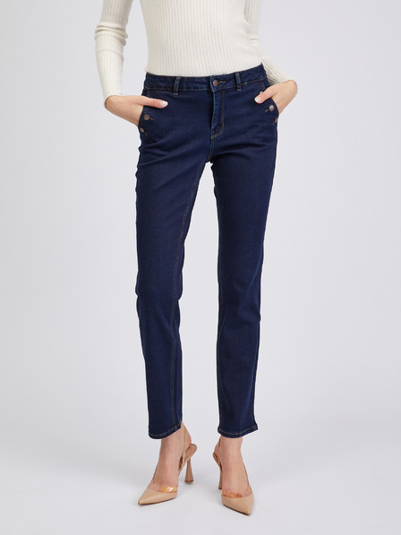 Orsay ORSAY sötétkék straight fit női farmer