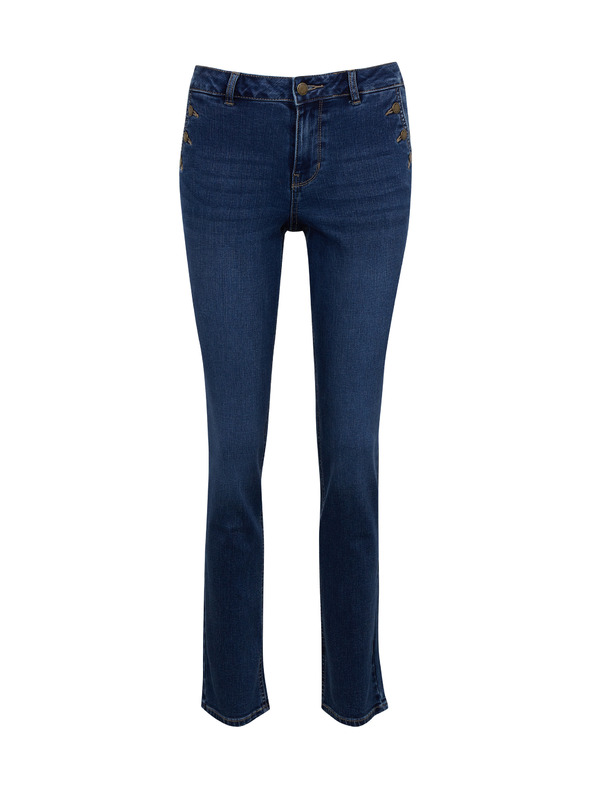 Orsay ORSAY sötétkék straight fit női farmer