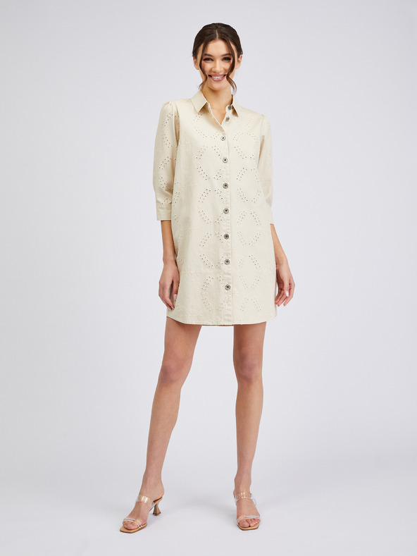 Orsay ORSAY bézsszínű női farmerruha