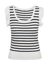 Orsay ORSAY fekete-fehér női csíkos póló