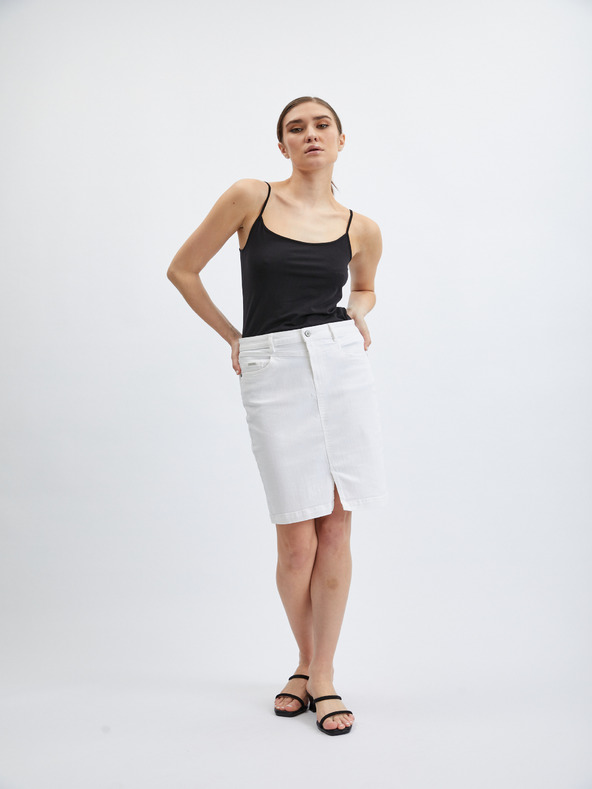 Orsay ORSAY fhér női farmerszoknya