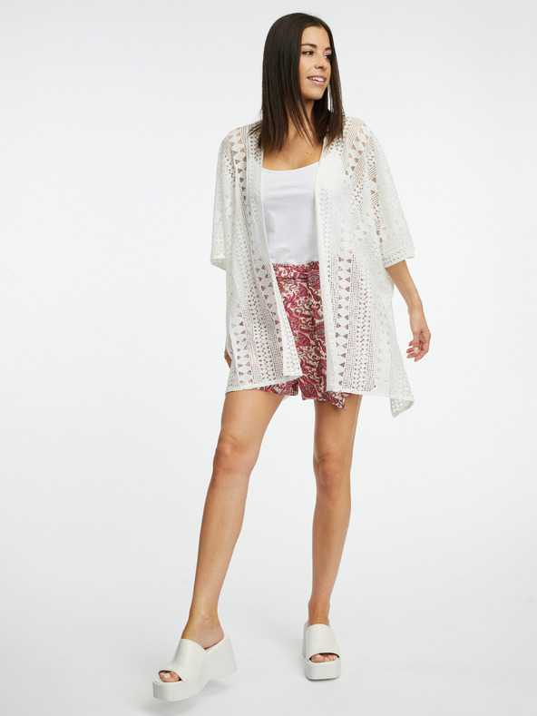 Orsay ORSAY fehér női mintás kardigán