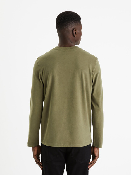 Celio Férfi khaki színű póló Celio Cesolaceml