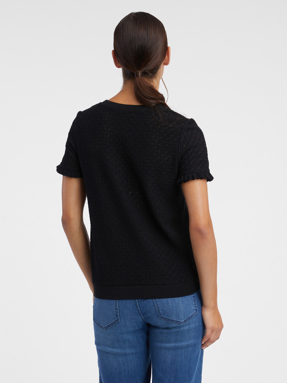 Orsay ORSAY Fekete női póló