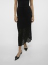 AWARE by VERO MODA Fekete női csipkés maxiszoknya AWARE by VERO MODA Vania