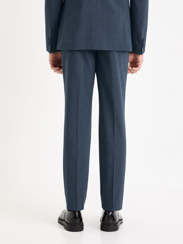 Celio Sötétkék férfi kockás nadrág Celio Gogabinfun