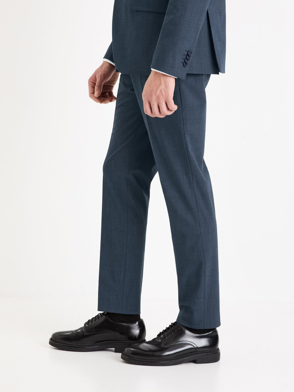 Celio Sötétkék férfi kockás nadrág Celio Gogabinfun