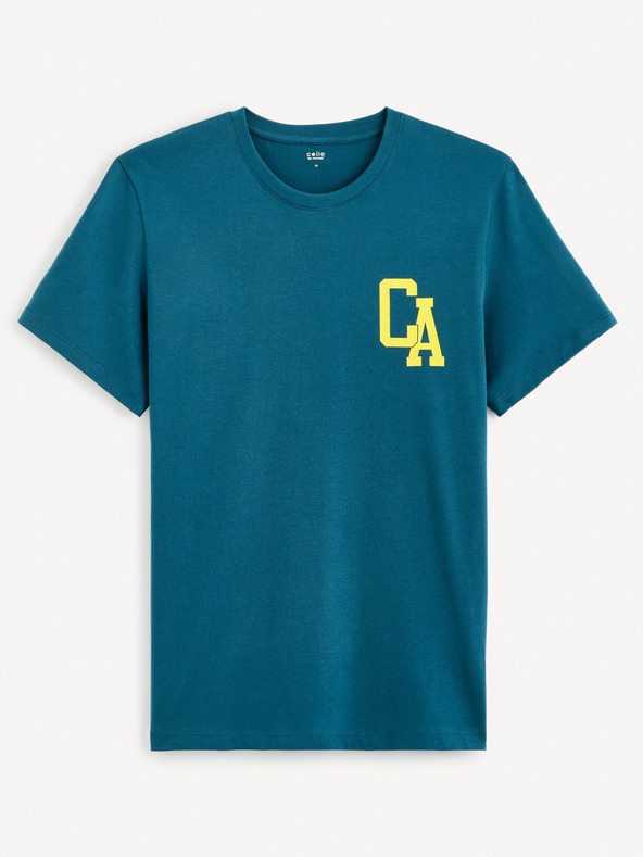 Celio Férfi petrol póló Celio Gexflov