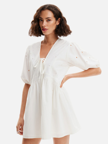 Desigual Fehér Desigual Lombard női mini ruha