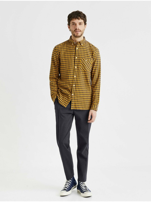 Celio Sötétkék férfi kivágott nadrág Celio Cobozal