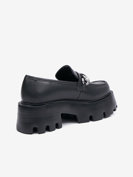 Steve Madden Fekete Női bőr cipő Steve Madden Motoride Loafer Loafer