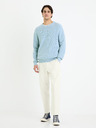 Celio Világoskék férfi basic pulóver Celio Gexter