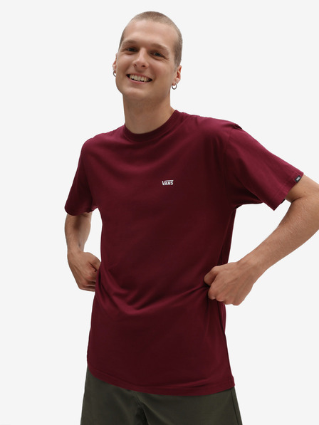 Vans Férfi bordó VANS bal mellkasi logós VANS póló