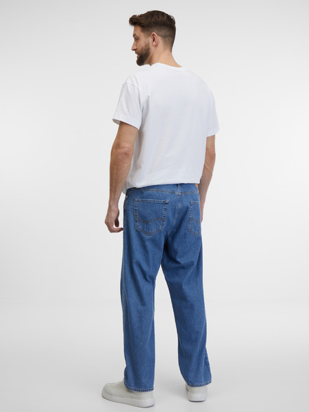 Jack & Jones Kék férfi egyenes szabású farmernadrág Jack & Jones Alex