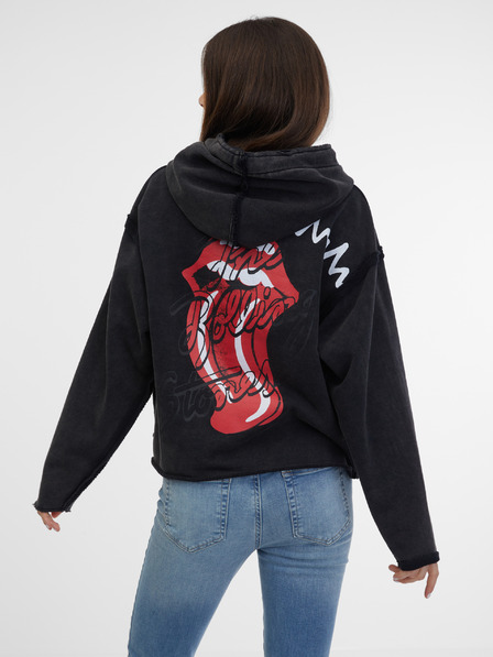 Desigual Fekete női Desigual Rolling kapucnis pulóver