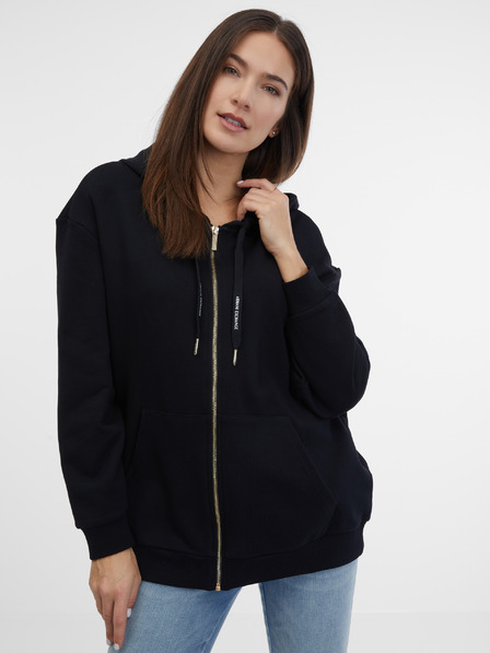 Armani Exchange Fekete női kapucnis pulóver Armani Exchange