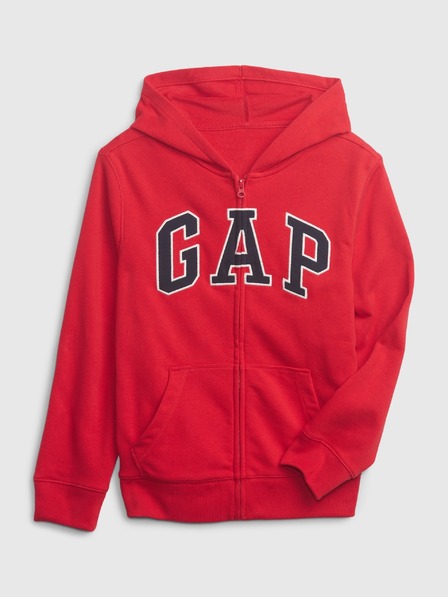 GAP Gyerek pulóver logóval és fleece béléssel GAP