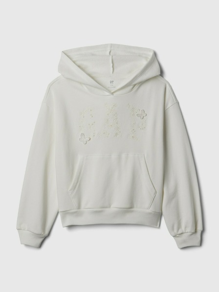 GAP Gyerek pulóver logóval és fleece béléssel GAP