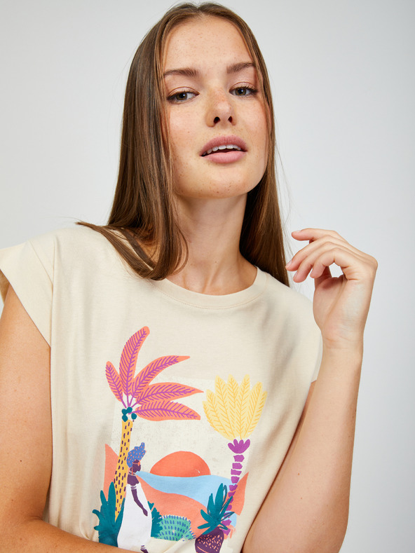 Orsay ORSAY bézs színű póló