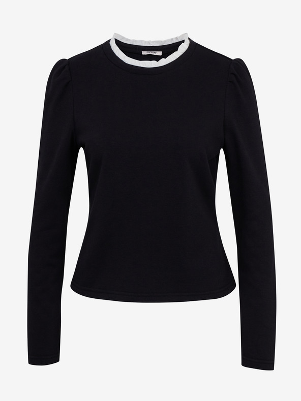 Orsay ORSAY fekete női pulóver ingbetéttel