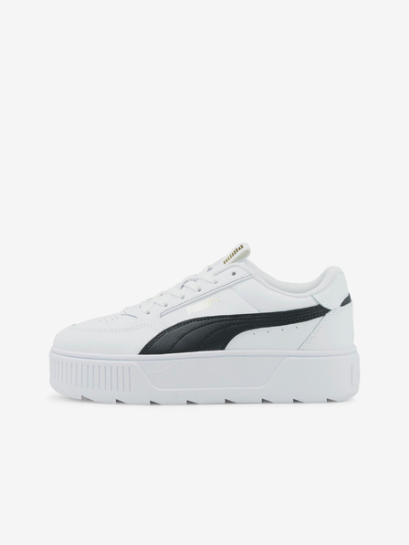 Puma Fehér női Karmen Rebelle bőrből készült bőr platform tornacipő