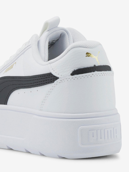 Puma Fehér női Karmen Rebelle bőrből készült bőr platform tornacipő