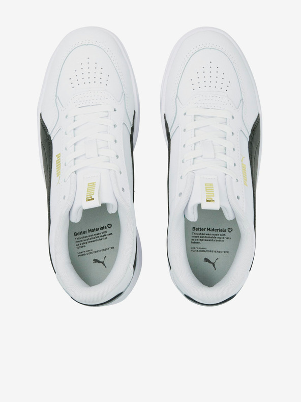 Puma Fehér női Karmen Rebelle bőrből készült bőr platform tornacipő