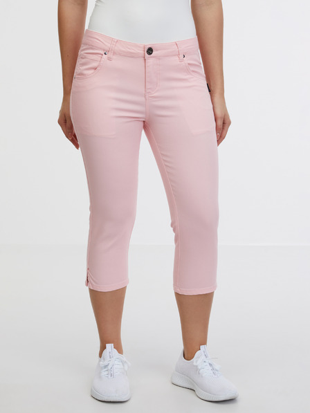 Sam 73 Világos rózsaszín női háromnegyedes slim fit farmer SAM 73 Amara