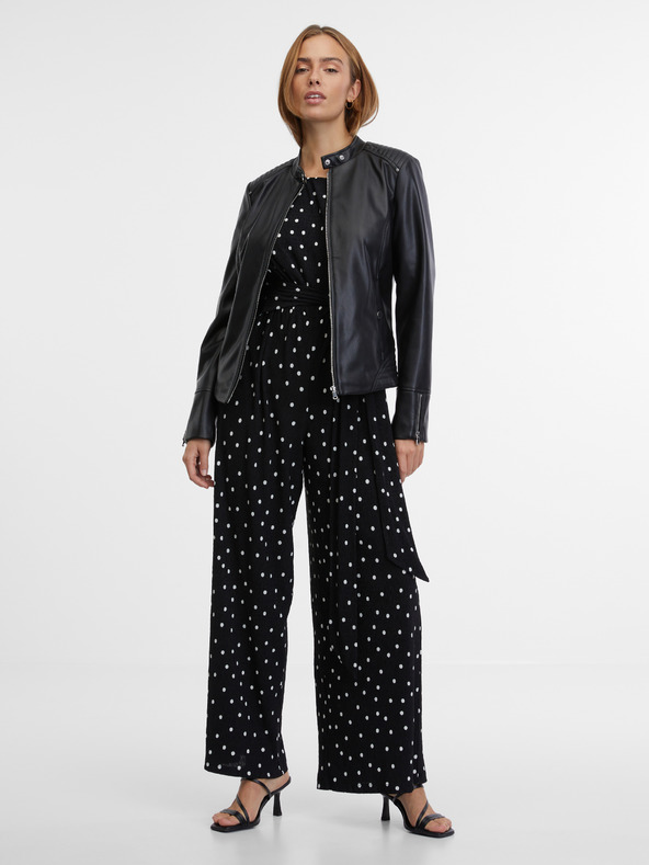 Orsay ORSAY fekete női bőrdzseki