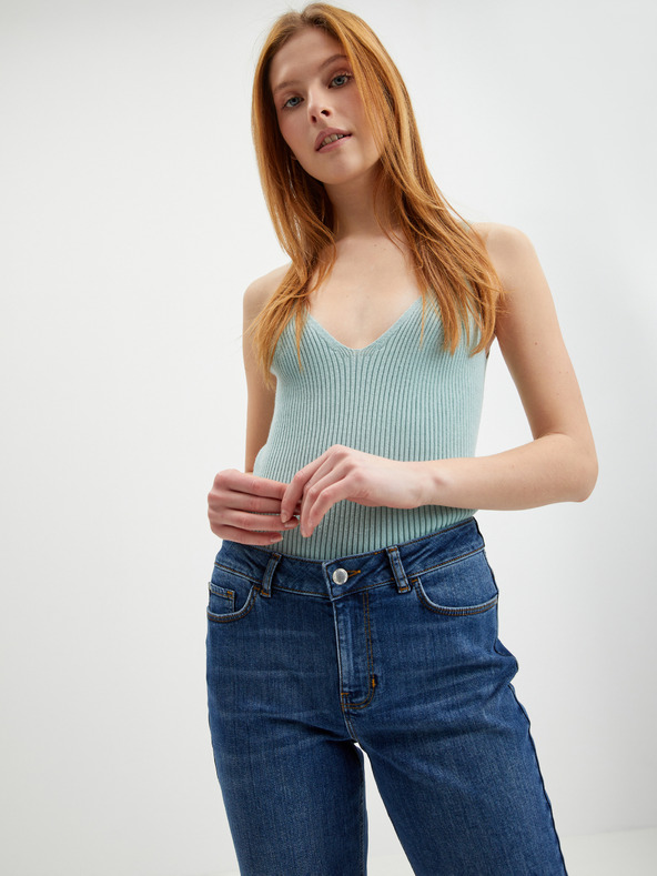 Orsay ORSAY sötétkék rövidített straight fit női farmer