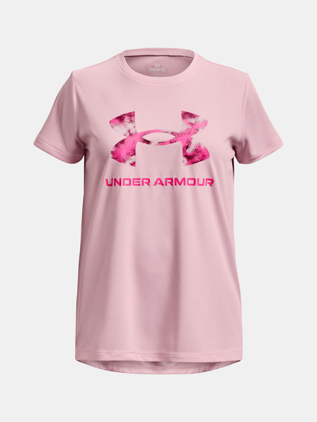 Under Armour Lány póló Under Armour Tech Solid Print Fill BL SSC