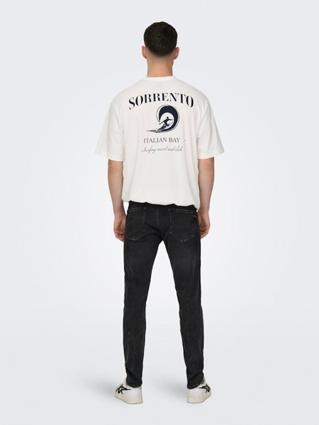 ONLY & SONS Fekete férfi skinny fit farmer ONLY & SONS Warp