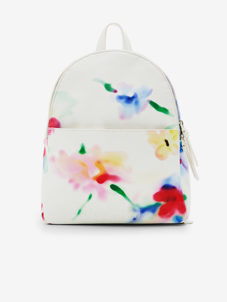 Desigual Fehér Női virágos Hátizsák Desigual Liquidflower Mombasa Mini Mini