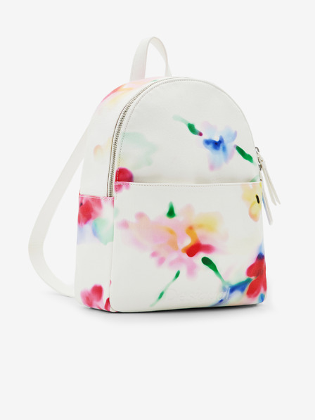 Desigual Fehér Női virágos Hátizsák Desigual Liquidflower Mombasa Mini Mini