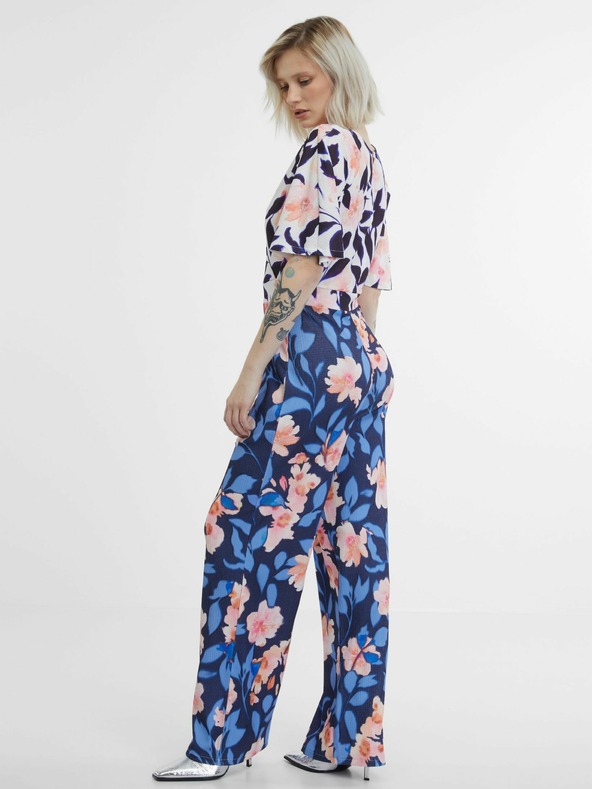 Orsay ORSAY sötétkék női virágos női kezeslábas