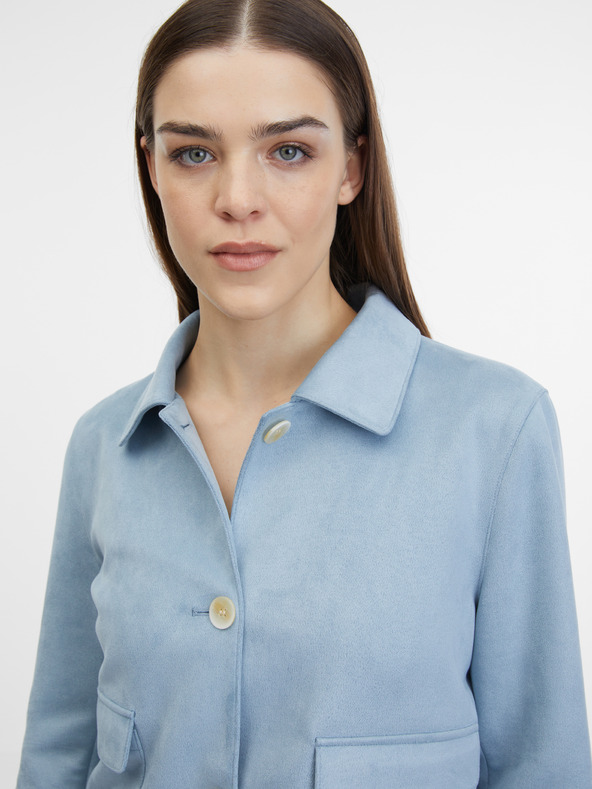 Orsay ORSAY kék női kabát velúr kivitelben